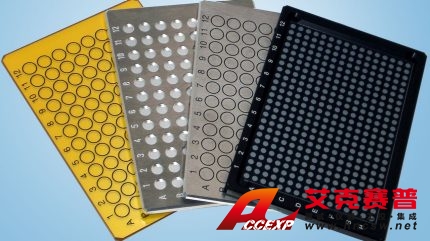 HTS-XT 中可以使用不同類型的可重復使用、易于清潔的微孔板。