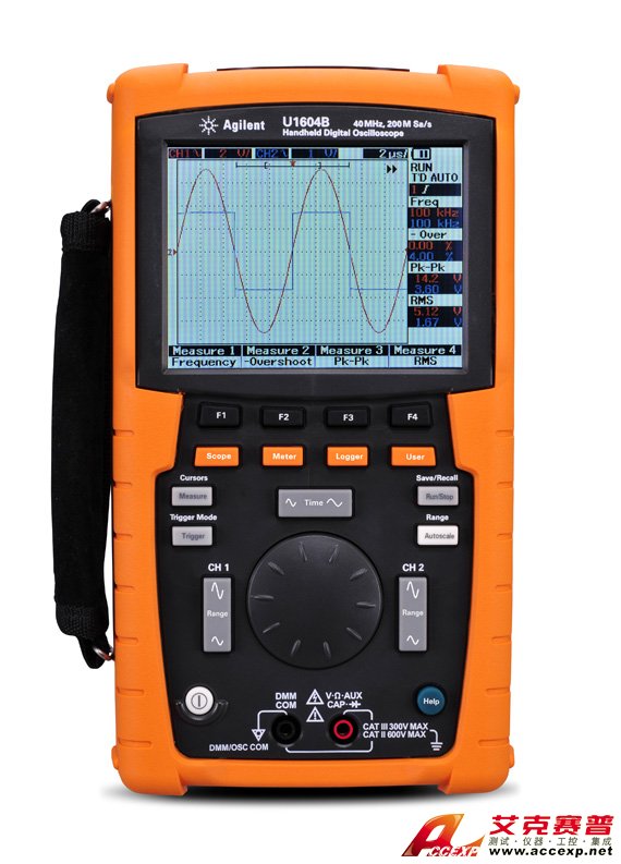 U1604B 手持式示波器，40 MHz