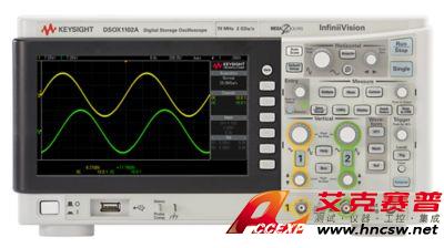 keysight是德 DSOX1102A 示波器：70/100 MHz，2 個模擬通道