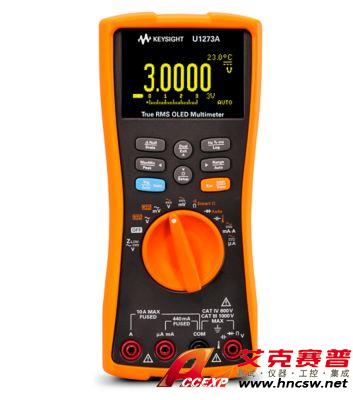 keysight是德 U1273A 手持式數(shù)字萬用表，4位半，IP54，OLED 顯